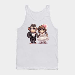 Gorilla Couple Gets Married Tank Top